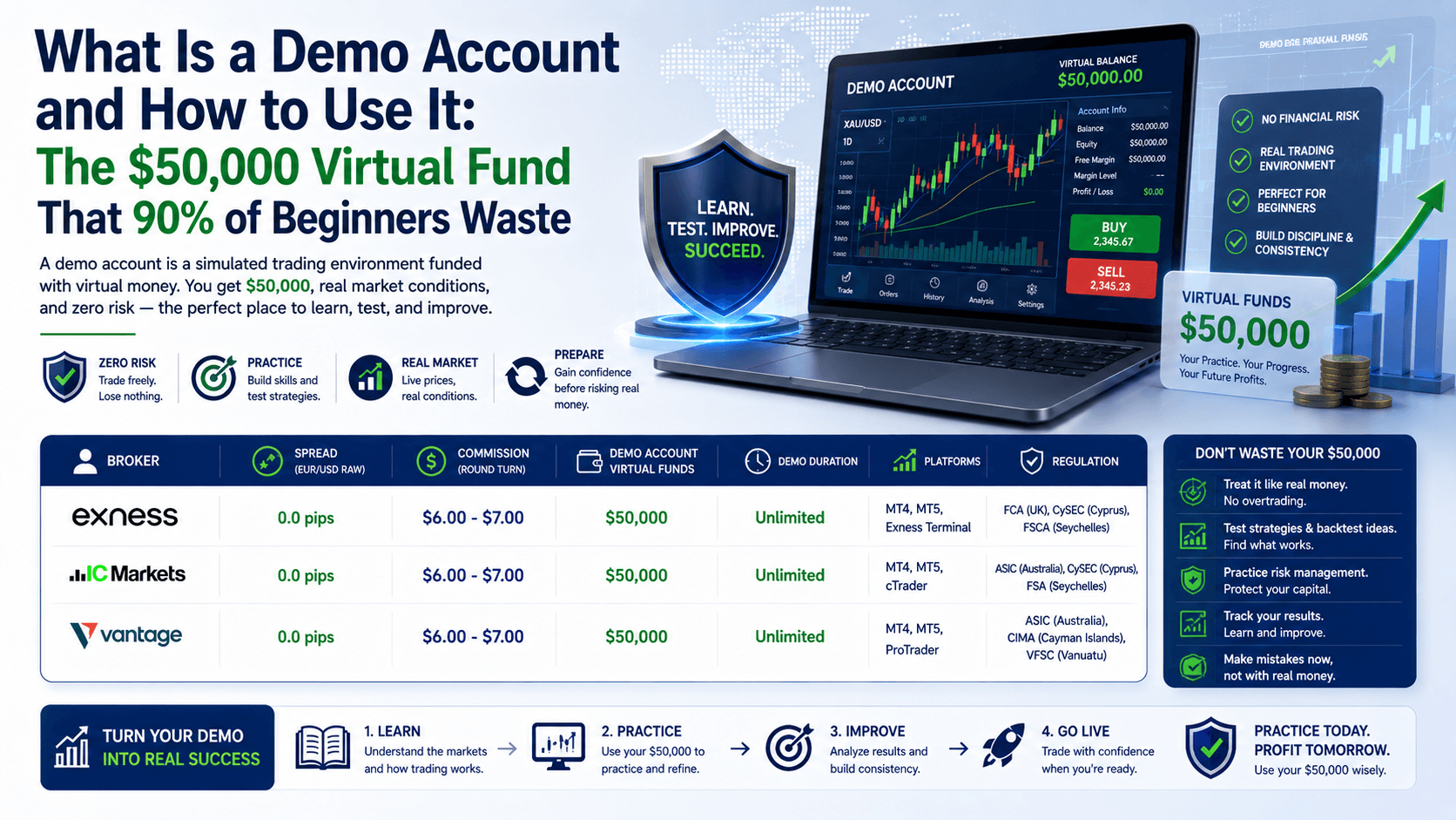 What Is a Demo Account and How to Use It: The $50,000 Virtual Fund That 90% of Beginners Waste