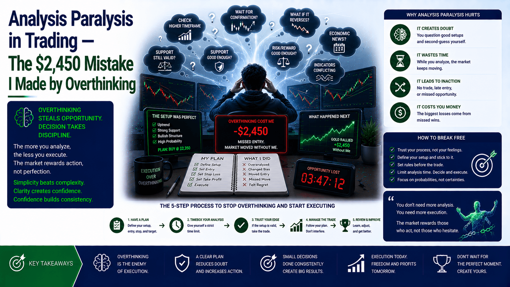 Analysis Paralysis in Trading — The $2,450 Mistake I Made by Overthinking