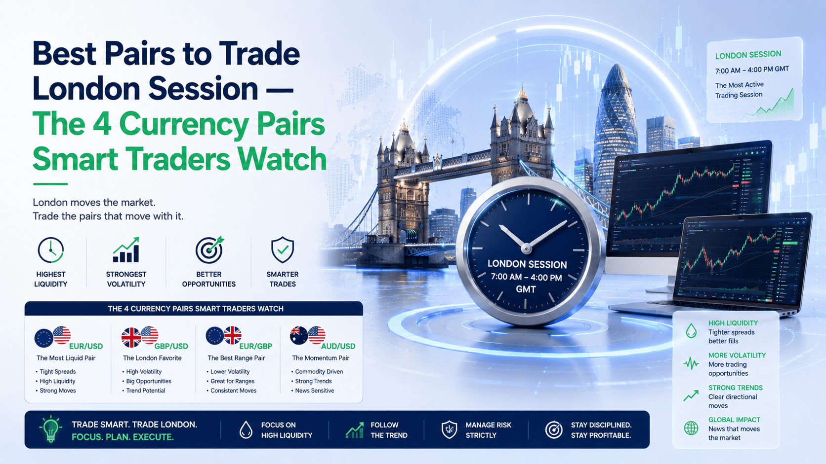 Best Pairs to Trade London Session — The 4 Currency Pairs Smart Traders Watch