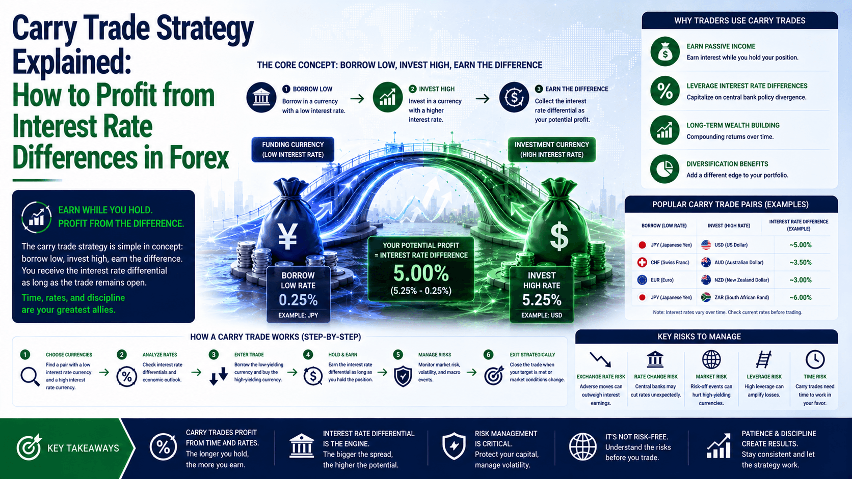 Carry Trade Strategy Explained: How to Profit from Interest Rate Differences in Forex
