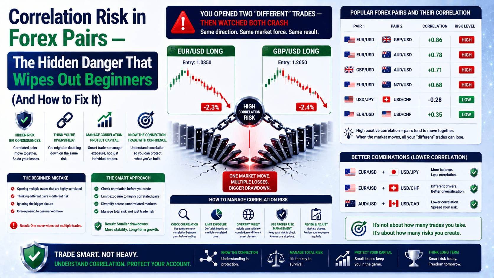 Correlation Risk in Forex Pairs — The Hidden Danger That Wipes Out Beginners (And How to Fix It)