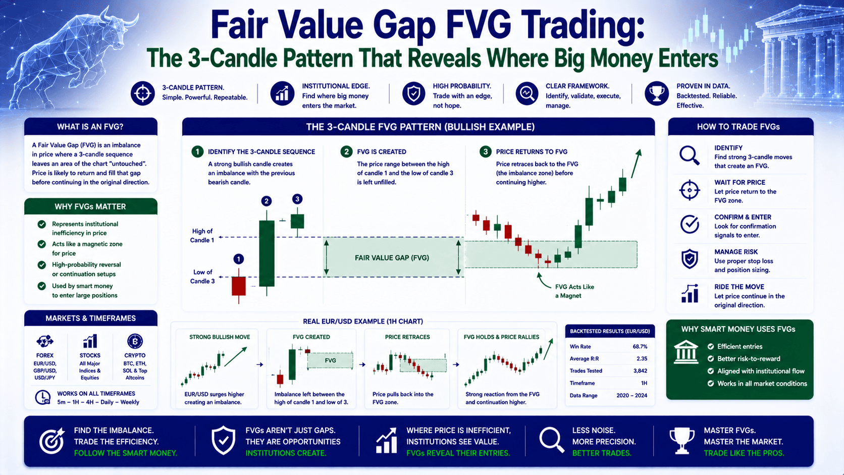 Fair Value Gap FVG Trading: The 3-Candle Pattern That Reveals Where Big Money Enters