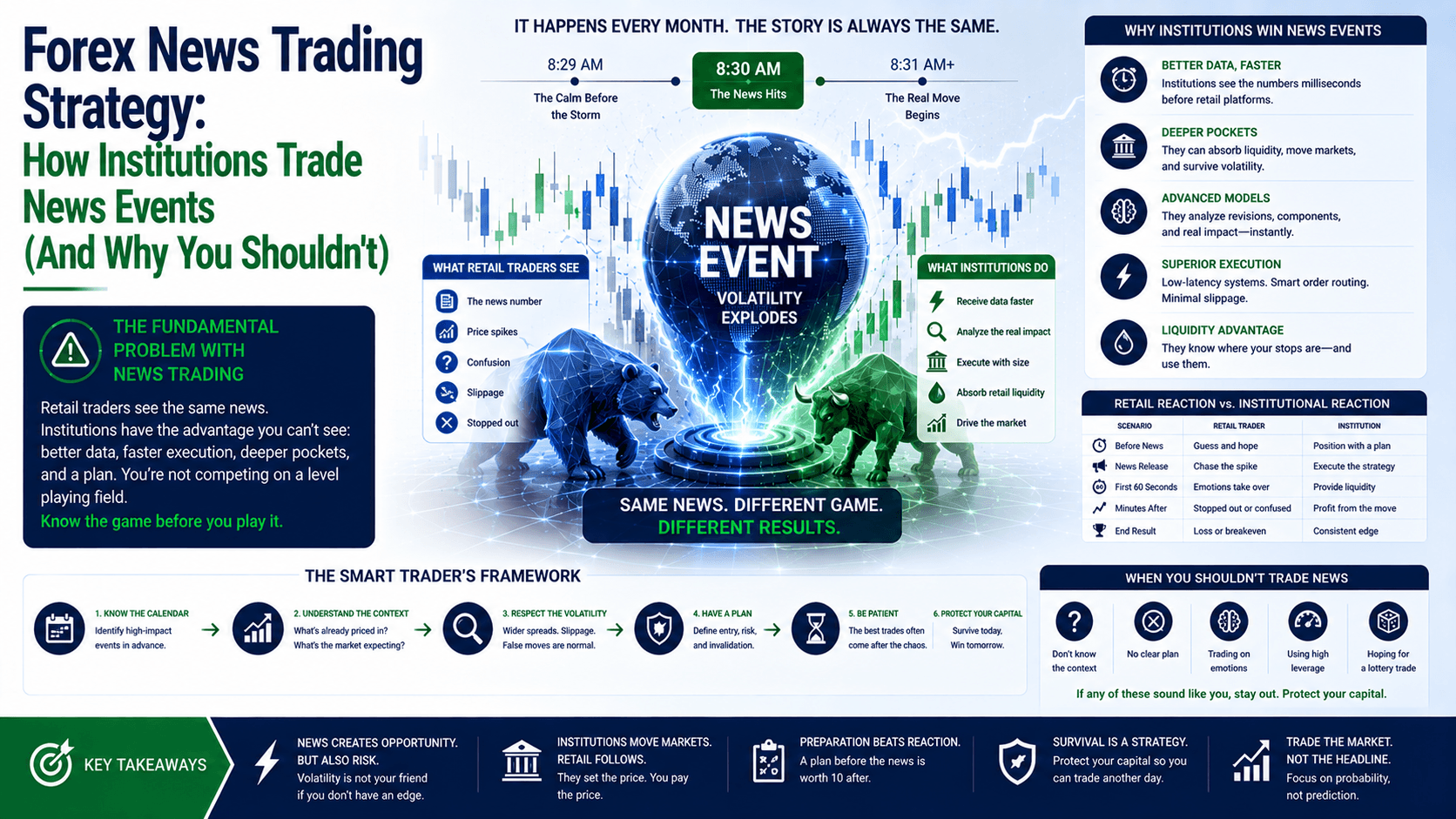 Forex News Trading Strategy: How Institutions Trade News Events (And Why You Shouldn't)