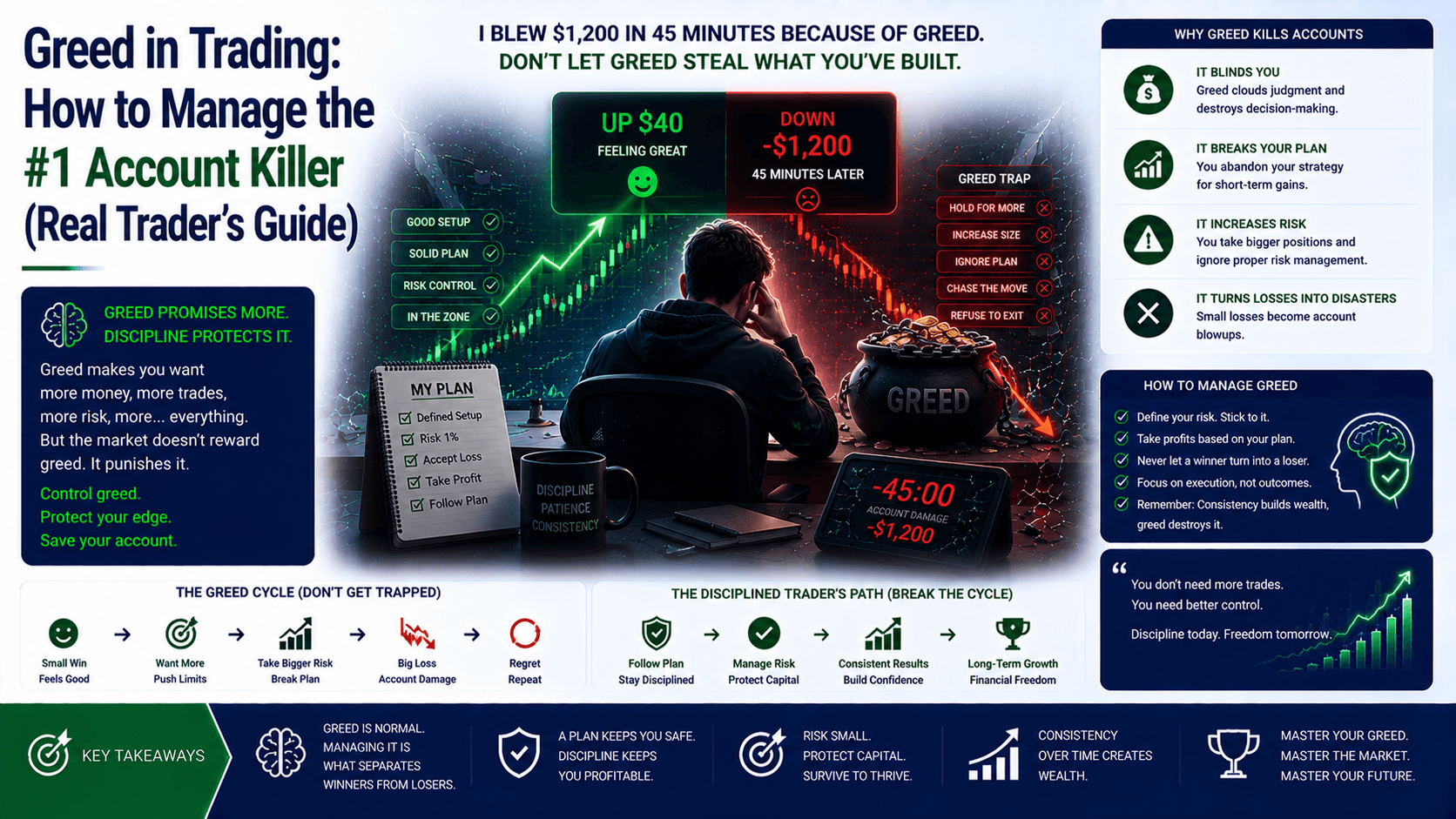Greed in Trading: How to Manage the #1 Account Killer (Real Trader's Guide)