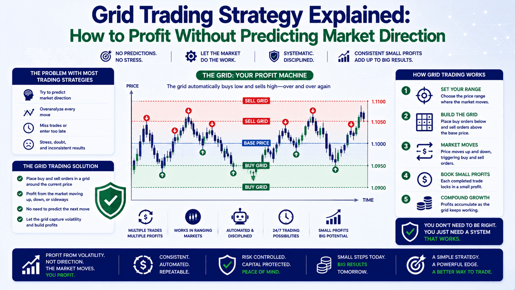 Grid Trading Strategy Explained: How to Profit Without Predicting Market Direction