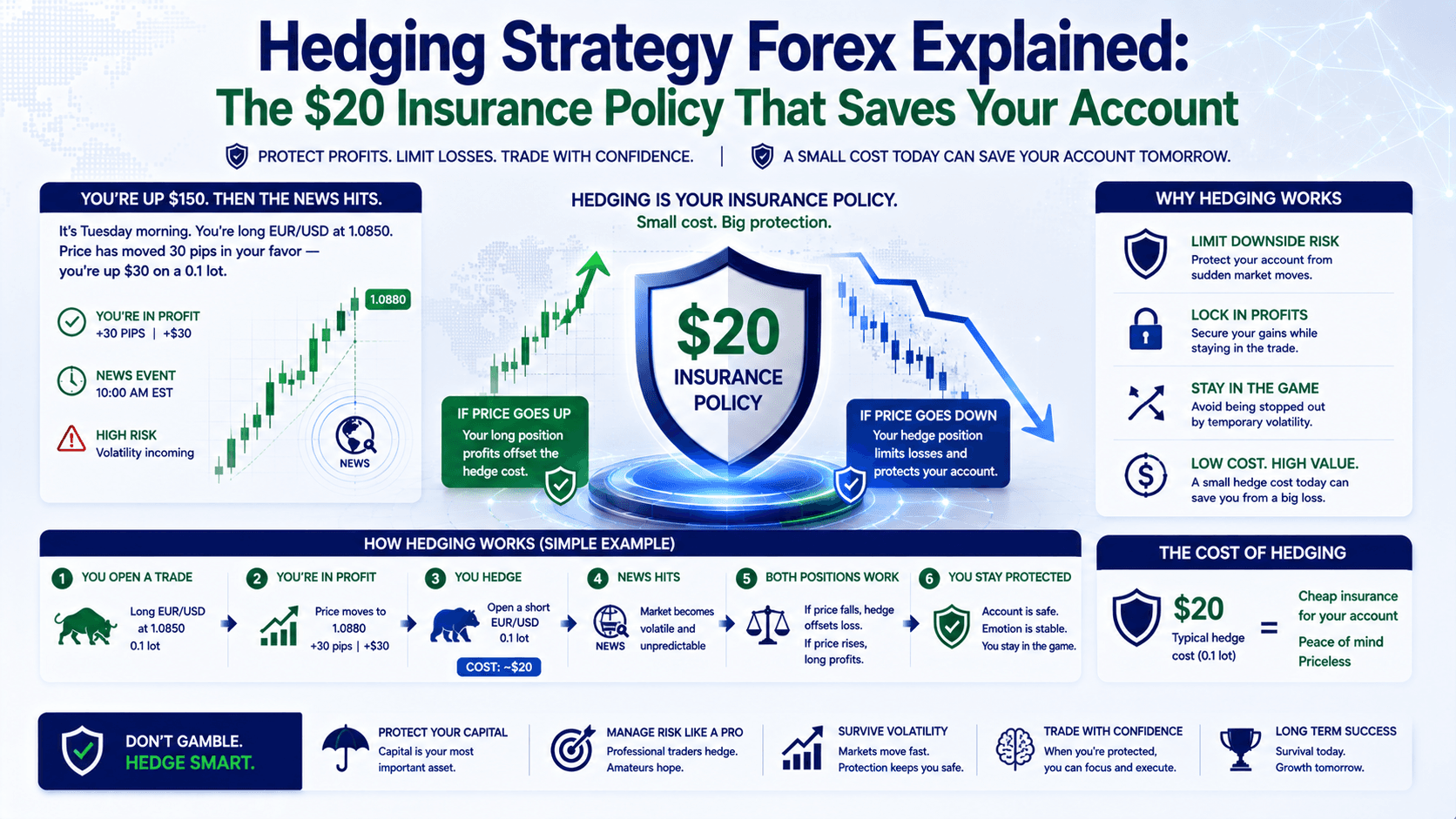 Hedging Strategy Forex Explained: The $20 Insurance Policy That Saves Your Account