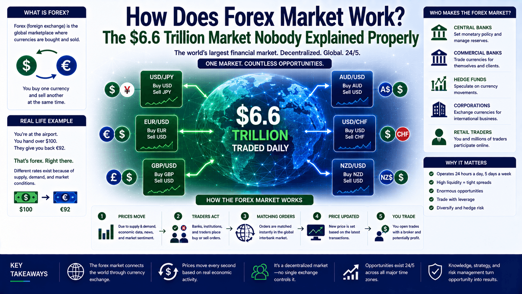 How Does Forex Market Work? The $6.6 Trillion Market Nobody Explained Properly
