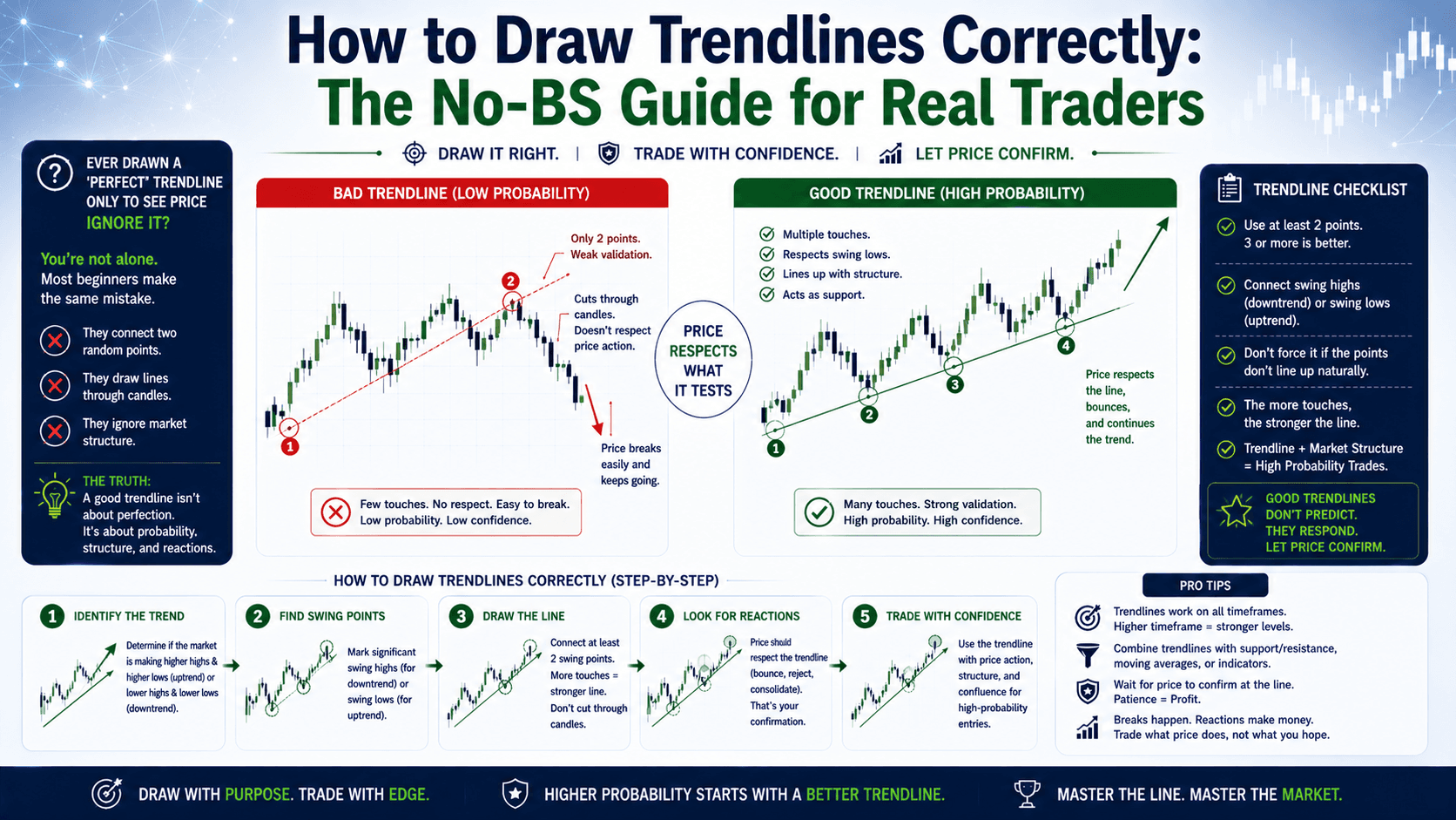 How to Draw Trendlines Correctly: The No-BS Guide for Real Traders