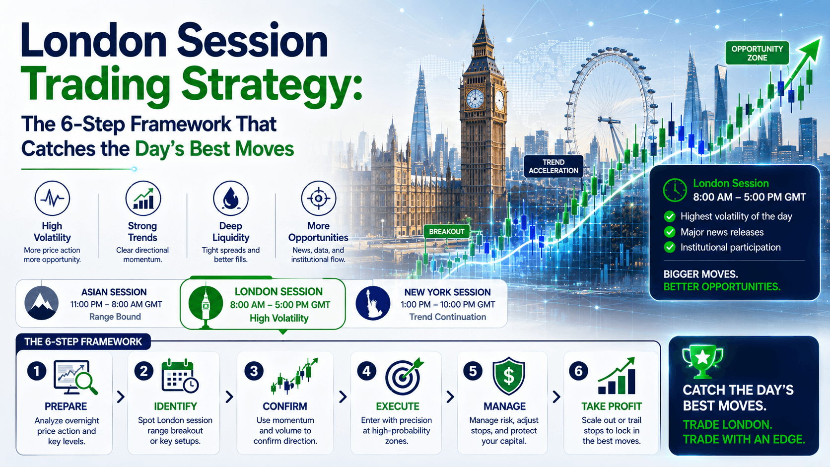 London Session Trading Strategy: The 6-Step Framework That Catches the Day's Best Moves