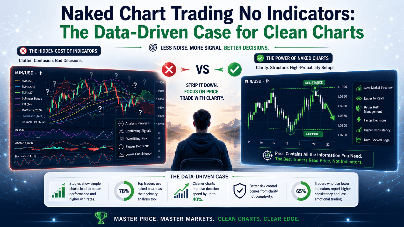Naked Chart Trading No Indicators: The Data-Driven Case for Clean Charts
