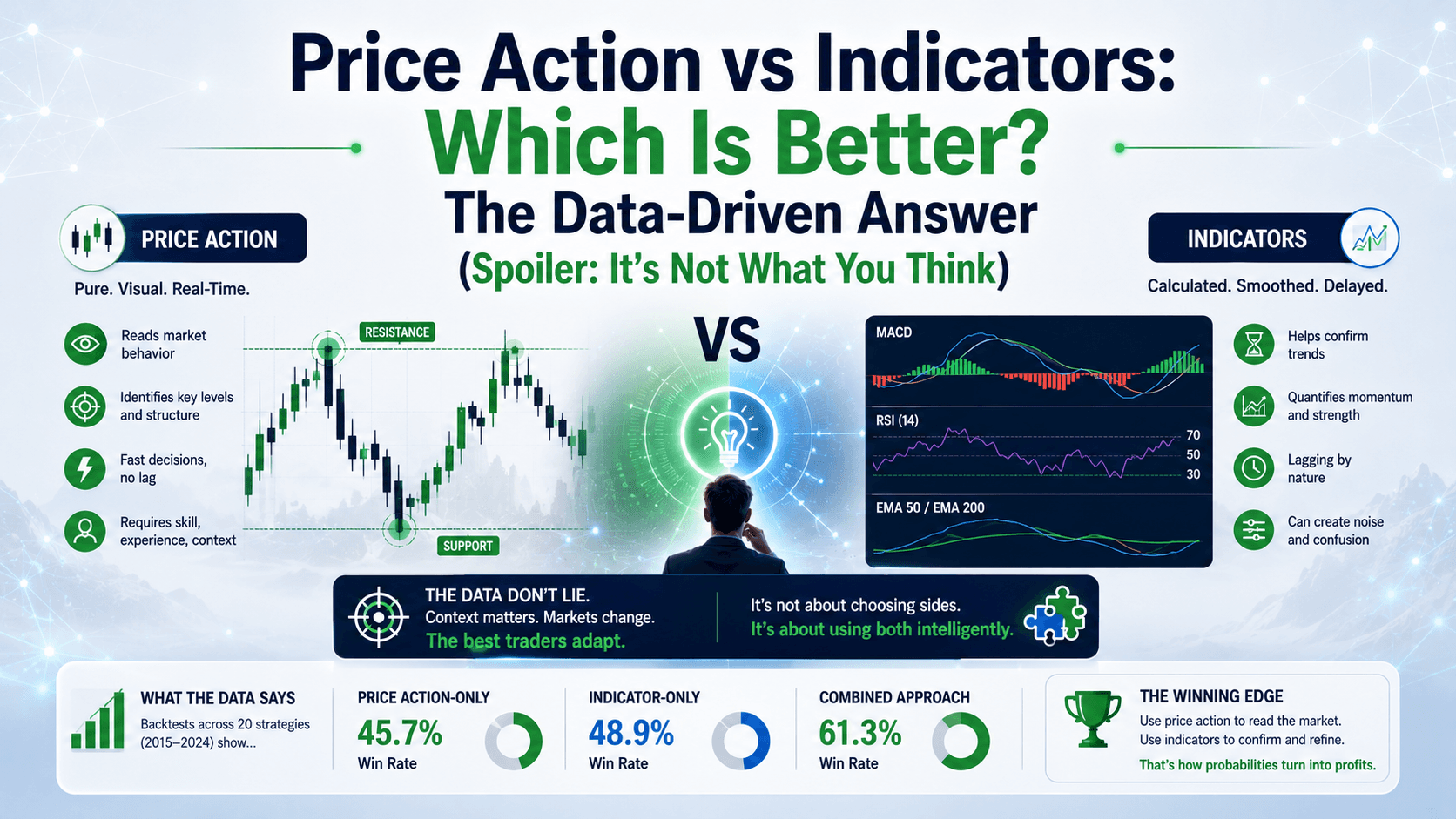 Price Action vs Indicators: Which Is Better? The Data-Driven Answer (Spoiler: It's Not What You Think)