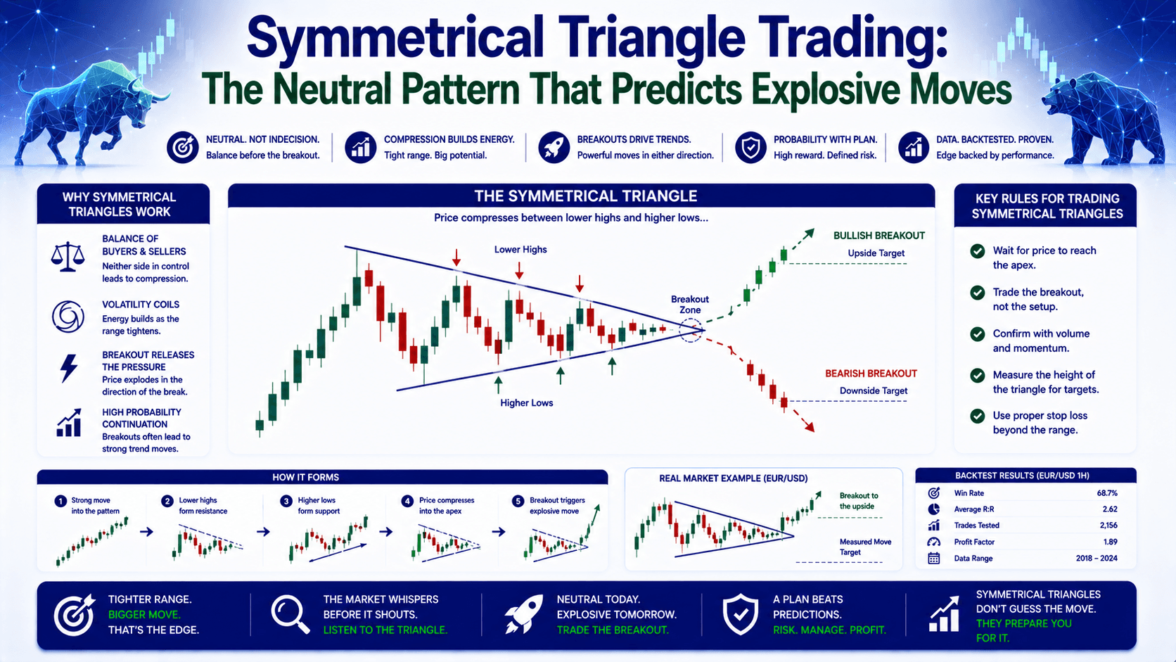 Symmetrical Triangle Trading: The Neutral Pattern That Predicts Explosive Moves