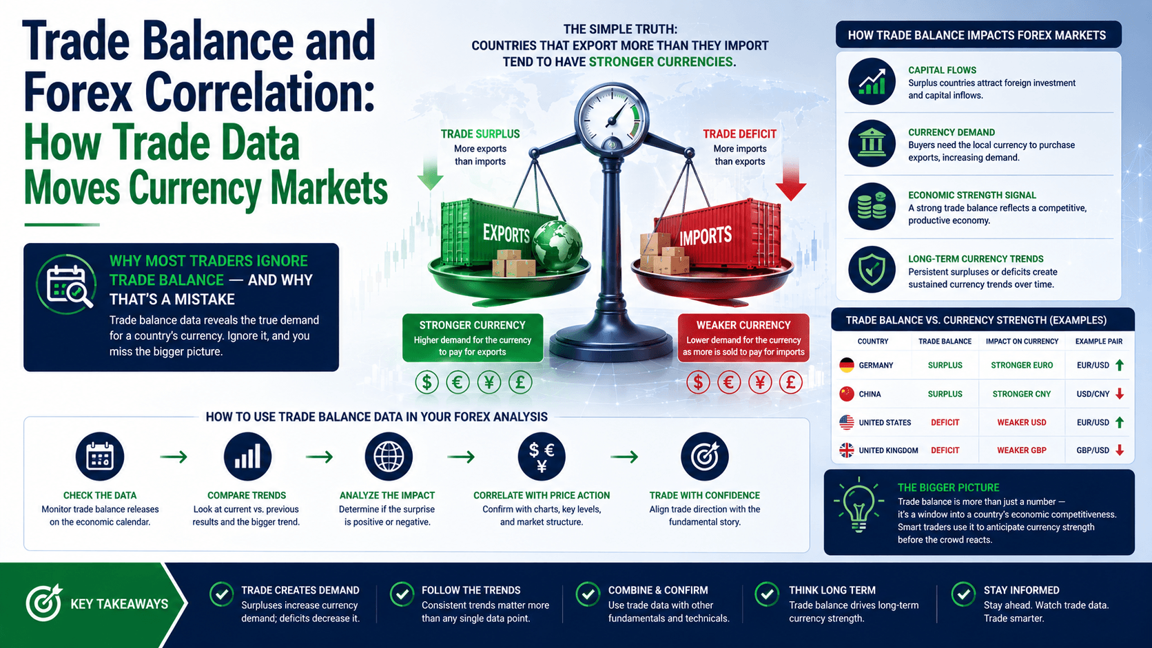 Trade Balance and Forex Correlation: How Trade Data Moves Currency Markets