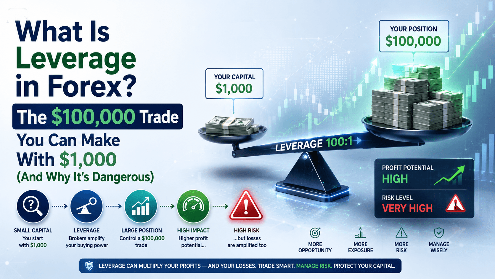 What Is Leverage in Forex? The $100,000 Trade You Can Make With $1,000 (And Why It's Dangerous)