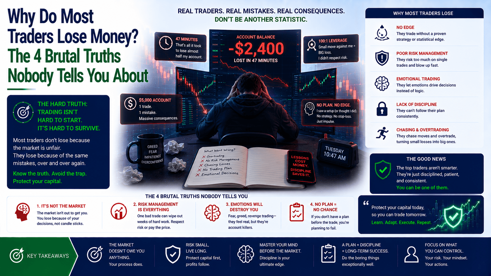 Why Do Most Traders Lose Money? The 4 Brutal Truths Nobody Tells You About