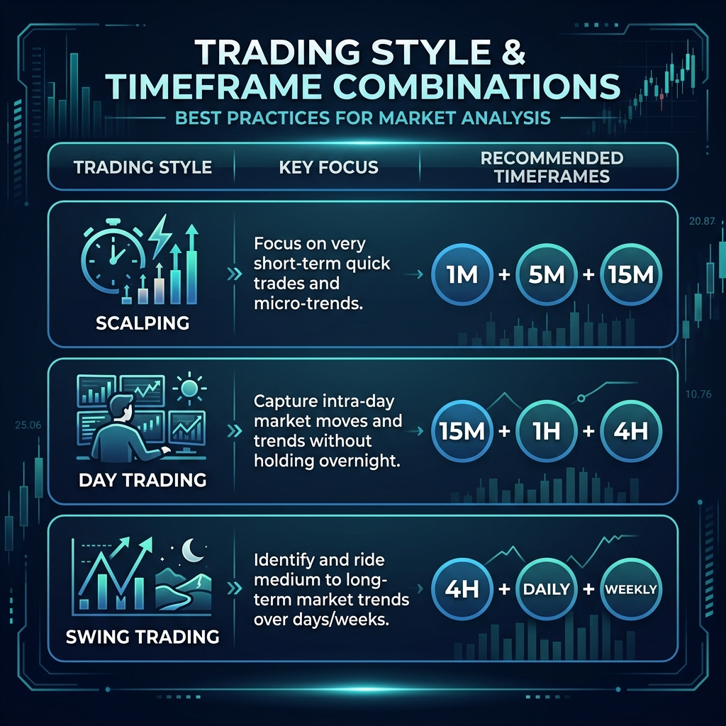 Best timeframe combinations for different trading styles