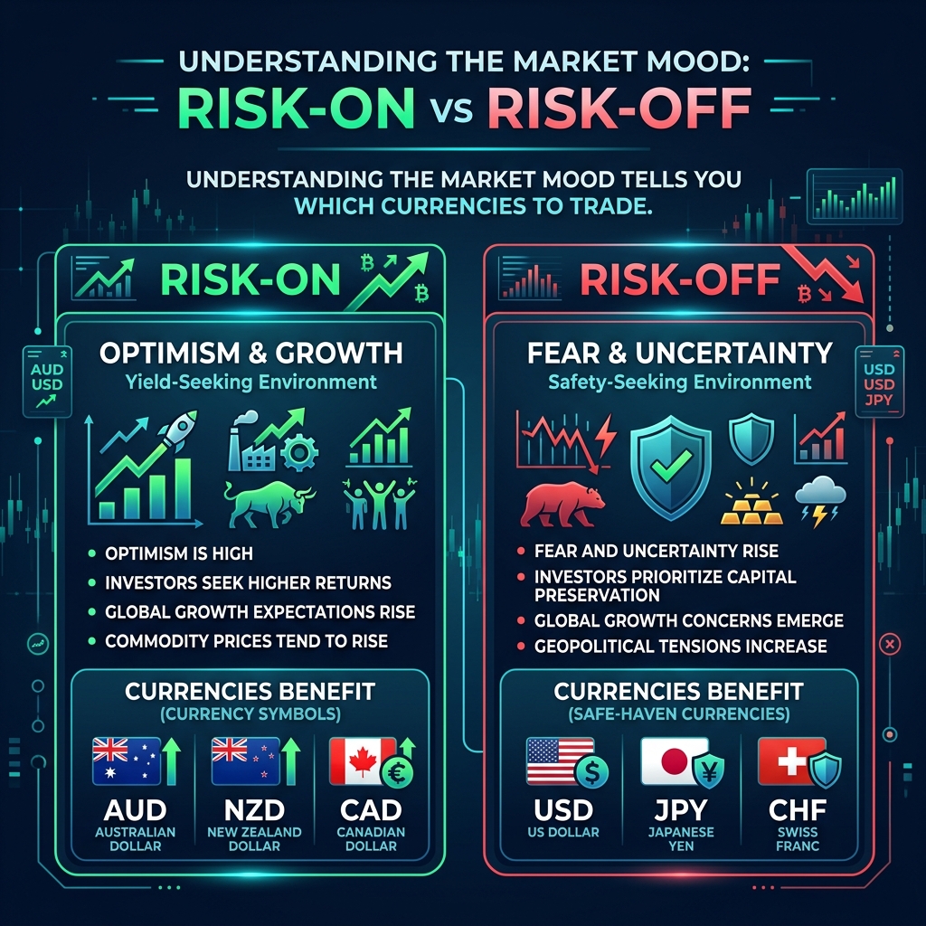 Risk-On vs Risk-Off environments and which currencies benefit