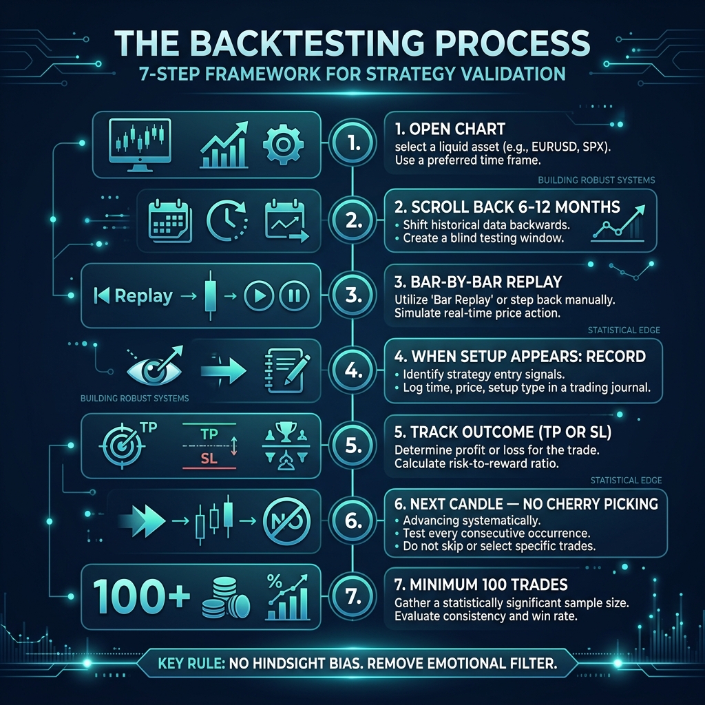 The 7-step manual backtesting process