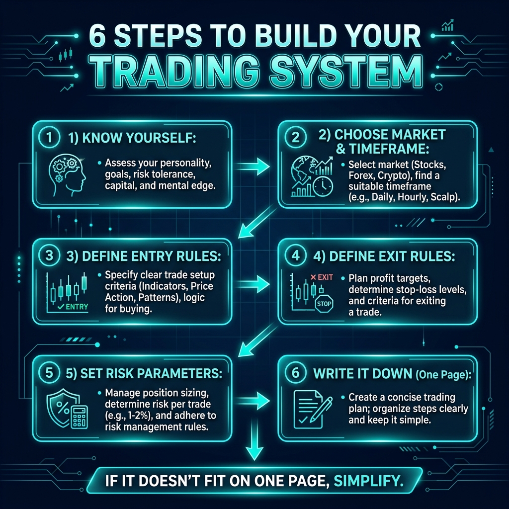 6 Steps to Build Your Trading System from scratch
