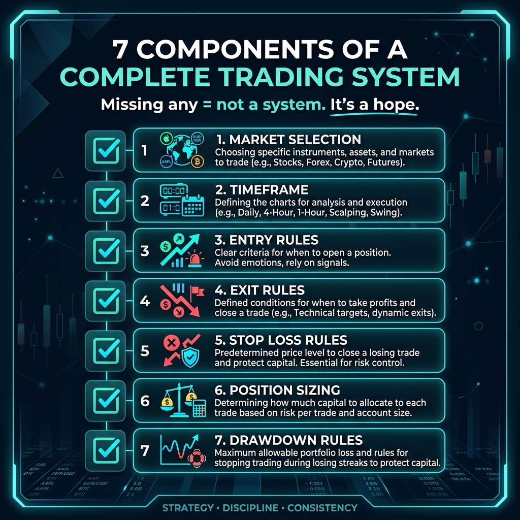 7 Non-Negotiable Components of a Complete Trading System