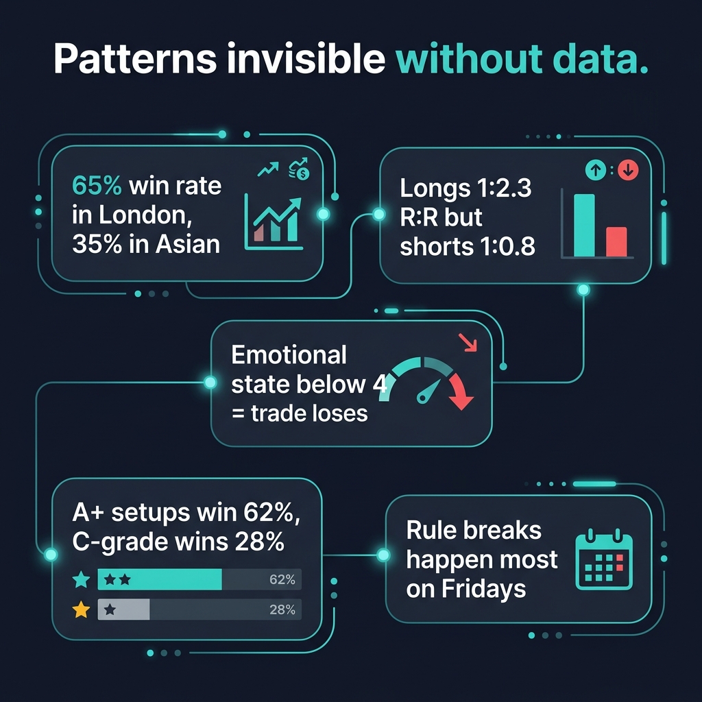 What Your Trading Journal Reveals — patterns invisible without data