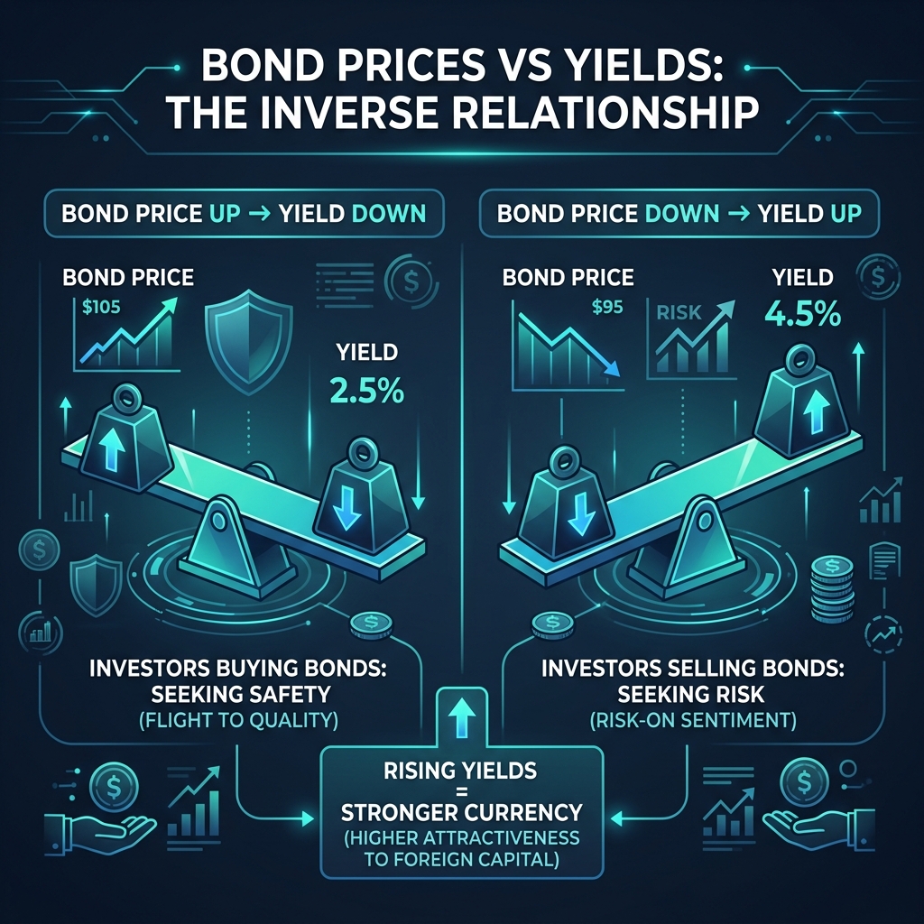 Bond Prices vs Yields inverse relationship