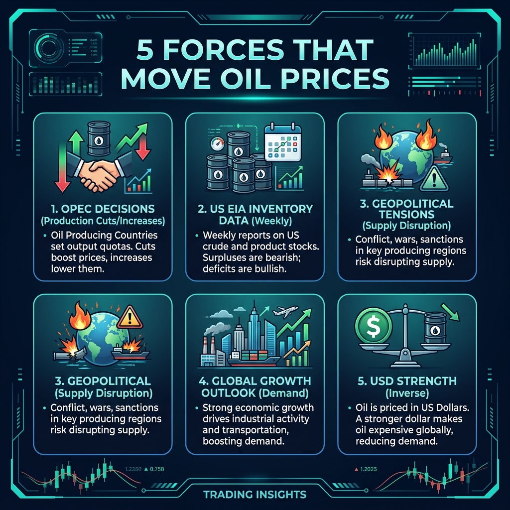 5 Forces That Move Oil Prices