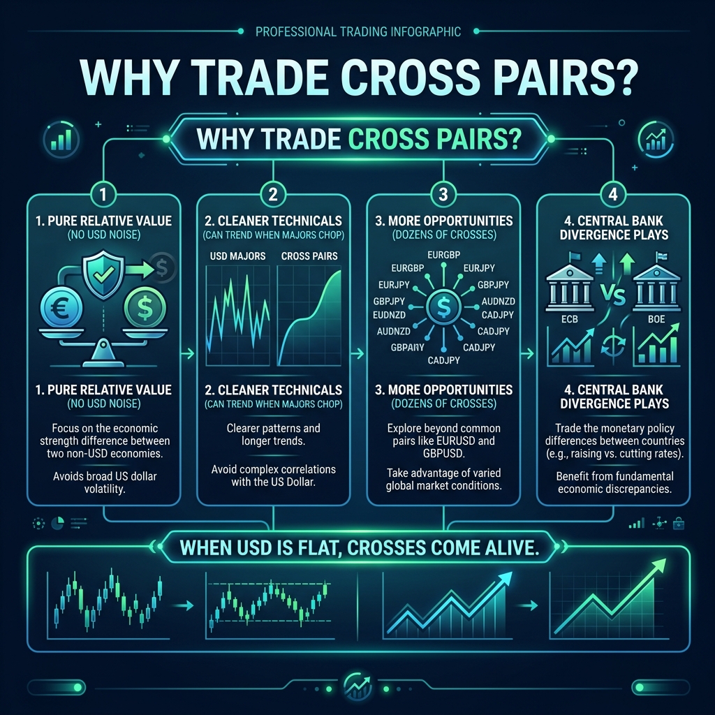 Why Trade Cross Pairs — 4 advantages over majors