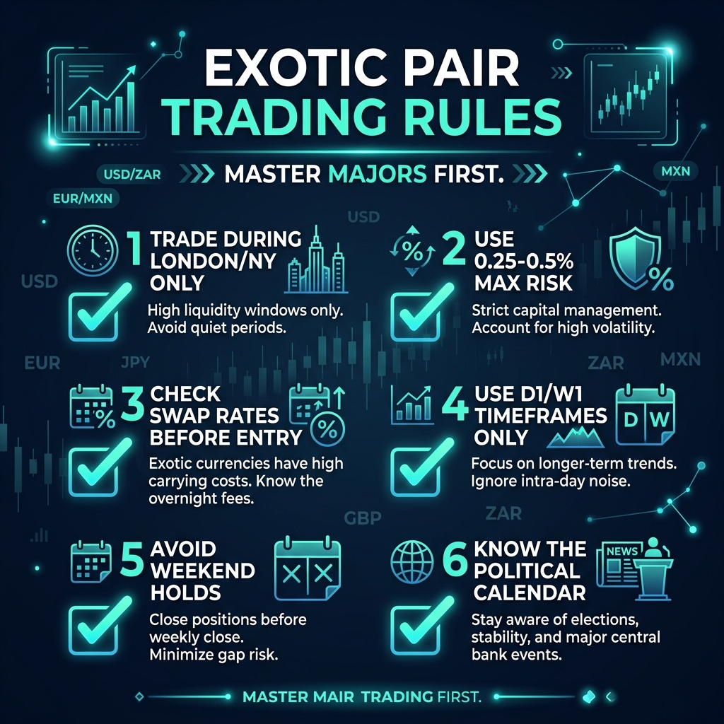 Exotic Pair Trading Rules checklist