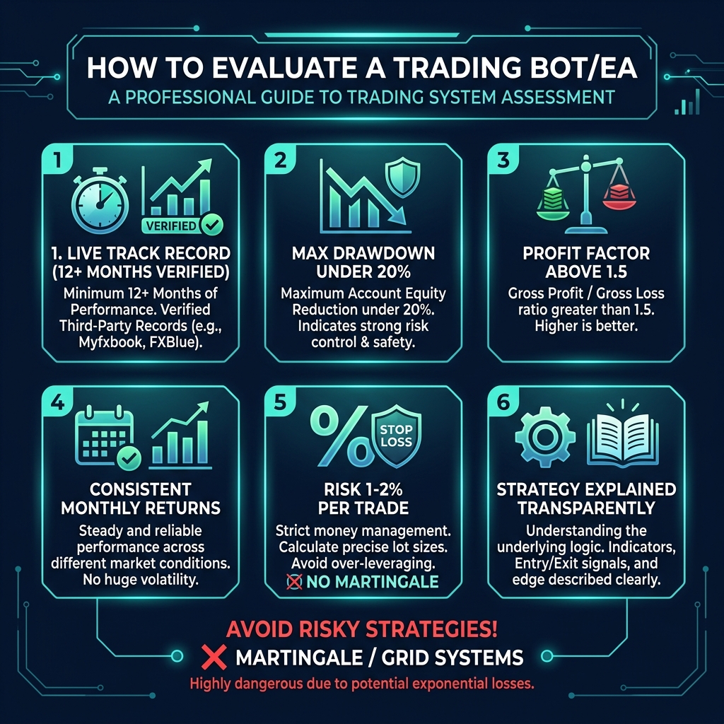 How to Evaluate a Trading EA/Bot — 6 checkpoints