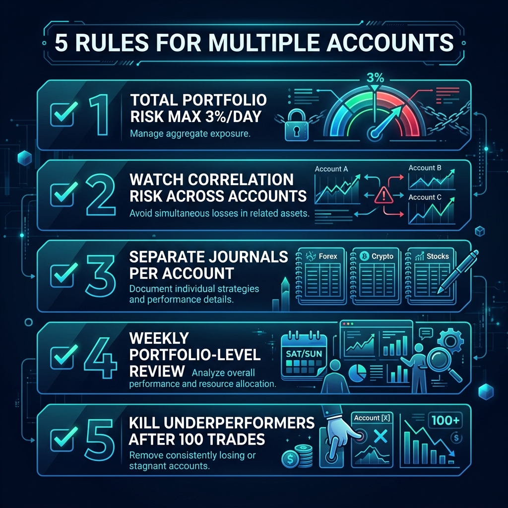 5 Rules for Managing Multiple Trading Accounts