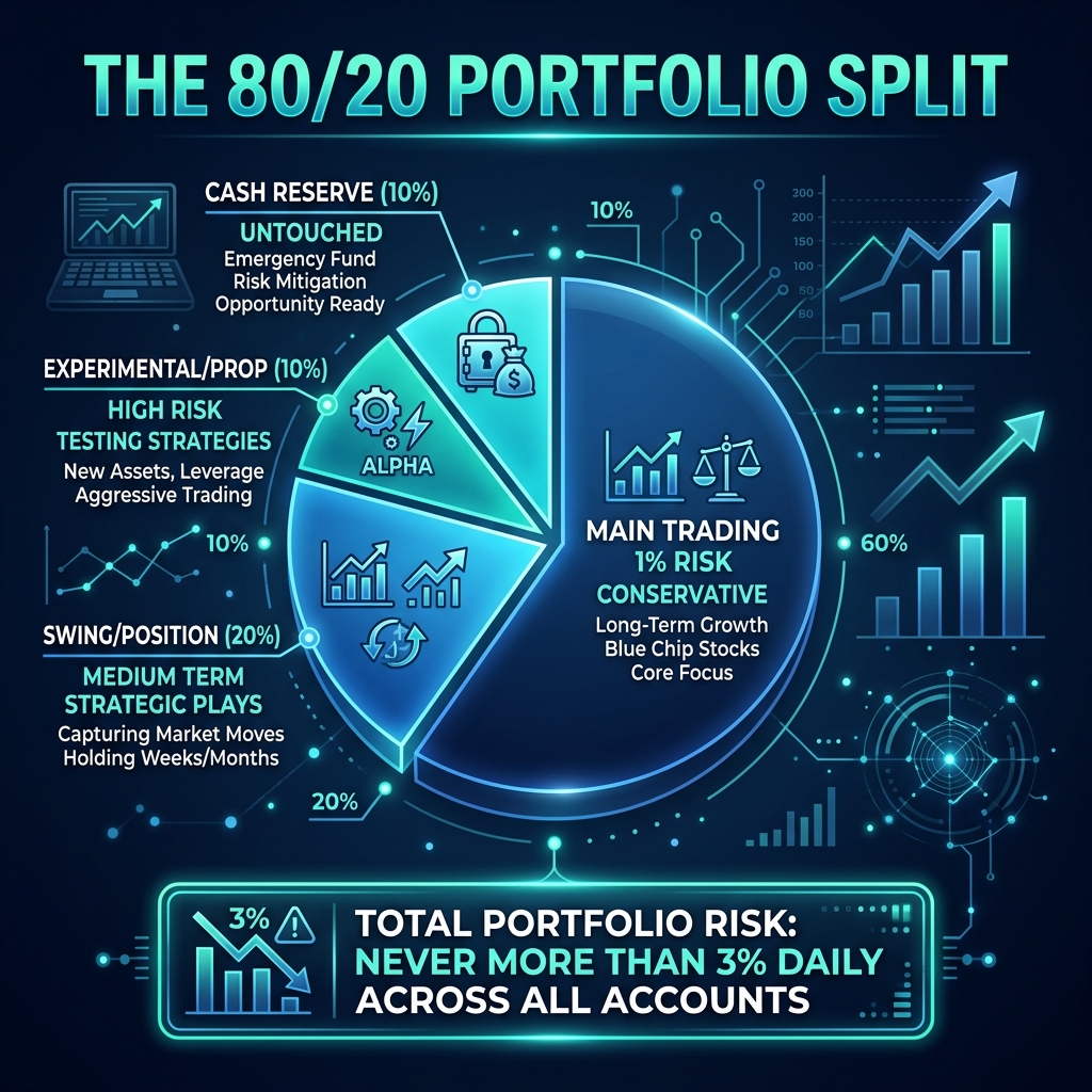 The 80/20 Portfolio Split for trading accounts